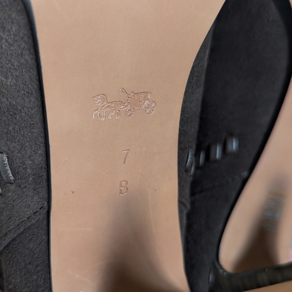 Coach Jessie Suede Silky Nappa Tassel Chestnut Brown Boots sz 7 - Picture 9 of 11